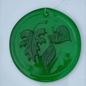 Blenko Leaf Motif Suncatcher